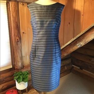 Anne Klein Jacquard Sheath Dress- Size 8